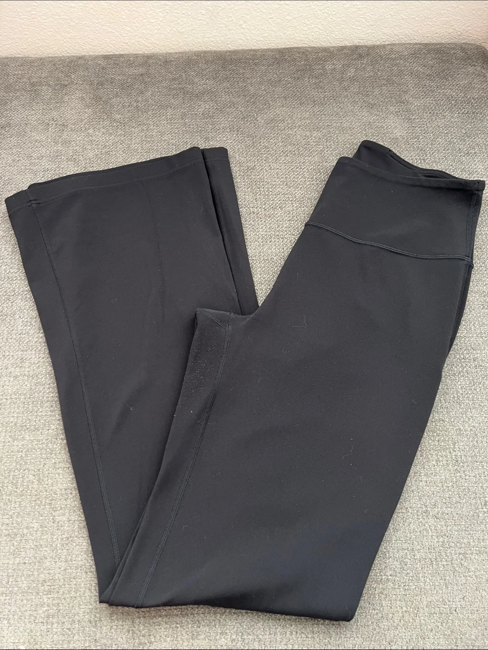 lululemon athletica Black High-Rise Flared Track Pants